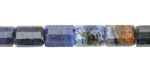 Dumortierite Microfaceted Tube 7x10mm