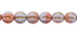 Czech Glass Lupine w/ Gold Melon Round 8mm
