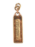 Patricia Healey Antiqued Copper & Brass "Patience" Pendant 13x61mm