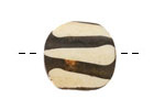African Batiked Bone Bands Tile 19-22x20-23mm
