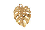 Nina Designs Bronze Dimensional Monstera Leaf Focal 20x28mm
