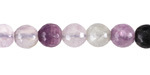 Rainbow Fluorite Faceted Round 8mm