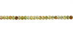Green Garnet Microfaceted Rondelle 2x3mm