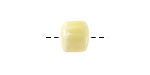 Lemon Yellow Porcelain Barrel 9x10mm