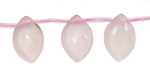 Madagascar Rose Quartz Spear Drop 13x18mm