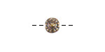 Mykonos Antique Brass (plated) Folksy Heart Bead 7mm