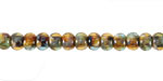 Czech Glass Sunny Coast Picasso Trica Beads 4x5mm