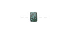 Greek Metalized Ceramic Copper Patina Barrel 6x4mm