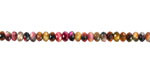 Honey Tiger Eye Multi-Color (dyed) Faceted Rondelle 2x4mm