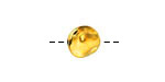 Antique Gold Finish Hammered Coin 10mm