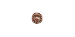 Mykonos Antique Copper (plated) Folksy Heart Bead 7mm