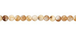 Natural Mussel Shell Mother of Pearl Round 4mm