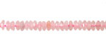 Rose Quartz Faceted Spacer Rondelle 2x5mm