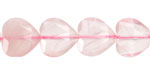 Rose Quartz Microfaceted Heart 13-14mm
