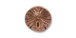 TierraCast Antique Copper (plated) Sand Dollar Button 16mm