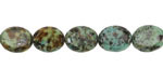 African Turquoise Flat Oval 8x6mm