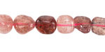 Strawberry Quartz Tumbled Nugget 5-11x7-9mm