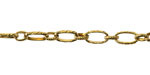 Waterproof 18K Gold PVD Plated Stainless Steel 1:1 Textured Cable Chain, 25ft Spool