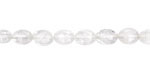 Rock Crystal Quartz Microfaceted Oval 8x6mm