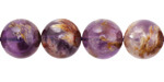 Purple Phantom Quartz (Auralite-23) Round 12mm