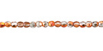 Czech Glass Crystal w/ Copper AB Fire Polished Round 3mm