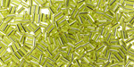 Miyuki Silver Lined Chartreuse Bugle Bead 3mm