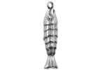 Antique Silver (plated) Fish Focal 8x32mm