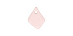 Blossom Pink Beach-Style Glass Small Freeform Drop 6-12x11-15mm