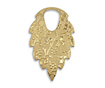 Vintaj Vogue Patterned Leaf Dangle 22x35mm