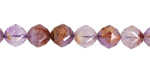 Purple Phantom Quartz (Auralite-23) Diamond Cut Faceted Round 8mm