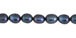 Midnight Blue Freshwater Rice Pearl 7-8mm