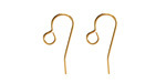Gold (plated) Earwire w/ Loop 20x8mm
