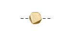 Satin Hamilton Gold (plated) Organic Coin 9mm