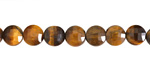 Tiger Eye Faceted Puff Coin 6-7mm