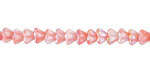 Czech Glass Strawberries & Cream AB Bellflower 5x6mm