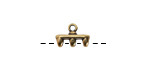 Cymbal Rozos III Antique Brass (plated) Ending for SuperDuo 12x8.5mm
