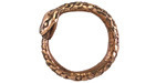 Green Girl Bronze Ouroboros Ring 24mm