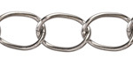 Antique Silver (plated) X-Large Oval Curb Chain