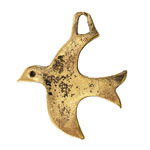 Mykonos Antique Gold (plated) Escher Bird Focal 43x35mm