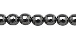 Czech Glass Hematite Round 8mm