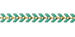 Zola Elements Turquoise Chevron Brass Chain