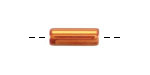 Mykonos Ceramic Iridescent Tangerine Tube 17x6mm