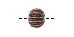 Mykonos Antique Copper (plated) Sea Urchin Round 12mm