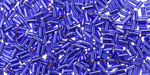 Miyuki Silver Lined Dark Sapphire Bugle Bead 3mm