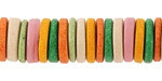 Mykonos Ceramic Island Sunset Thin Rondelle Mix 2-4x13mm