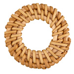 Natural Rattan-Style Woven Ring Focal 40-46mm