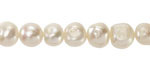 Pearly White Potato Freshwater Pearl 8-10mm