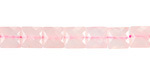 Madagascar Rose Quartz (A) Microfaceted Square 8mm