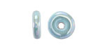 Mykonos Ceramic Iridescent Turquoise Washer 3x13mm