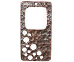 Mykonos Antique Copper (plated) Space Stencil Rectangle Focal 40x22mm